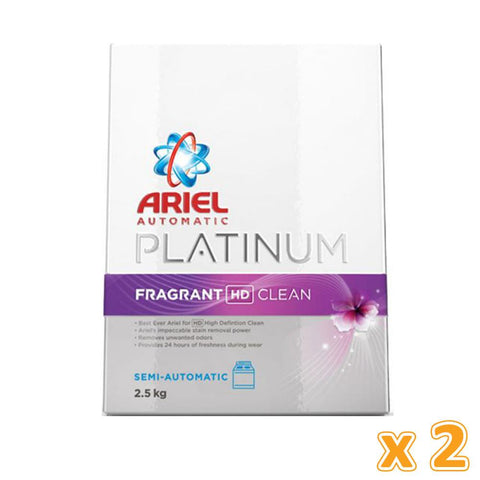 Ariel Purple Semi Automatic Platinum Fragrant HD Clean (2 x 2.5 kg)