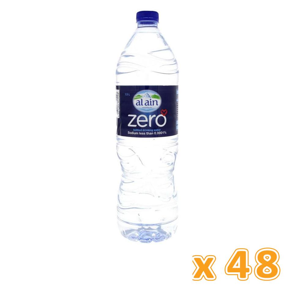 Al Ain Bottled Drinking Water Zero Sodium (48 x 1.5 L)