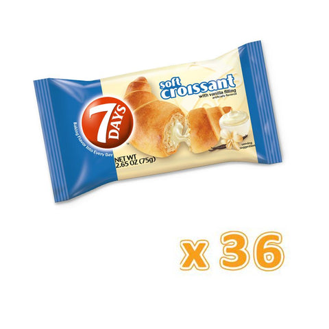 7Days Croissant Vanilla Filling  (36 X 55Gm)