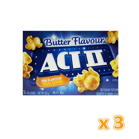 Act II Butter Flavour Microwave Pop Corn  (3 x 255 gm)