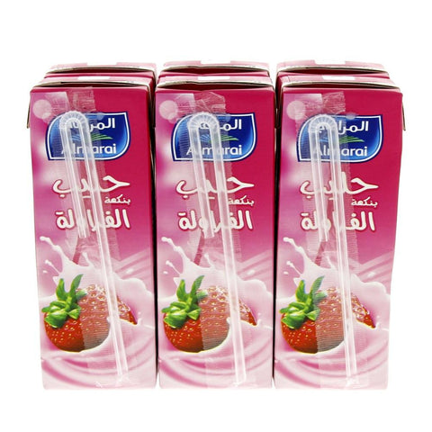 Almarai Strawberry Flavoured Milk 200 Ml (6 pack)