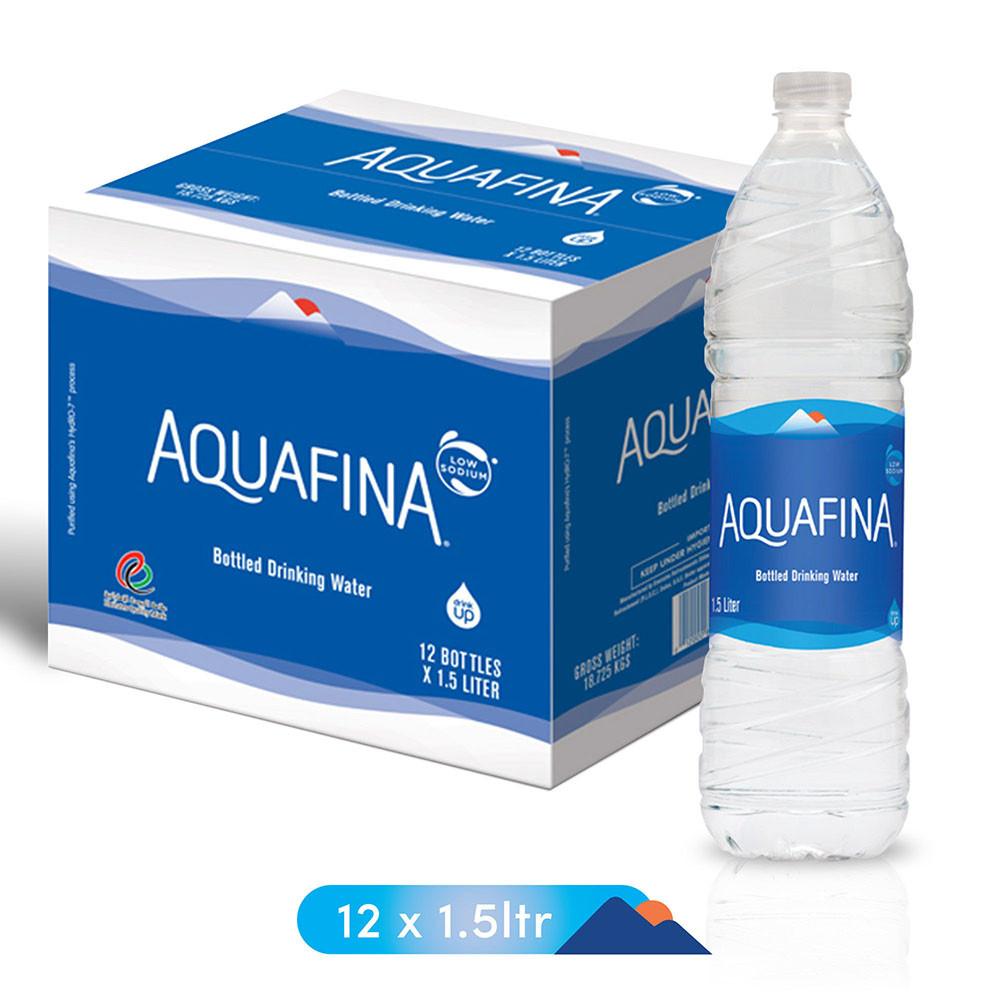 Aquafina Bottled Drinking Water (12 X 1.5 L)