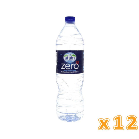Al Ain Bottled Drinking Water Zero Sodium (12 x 1.5 L)