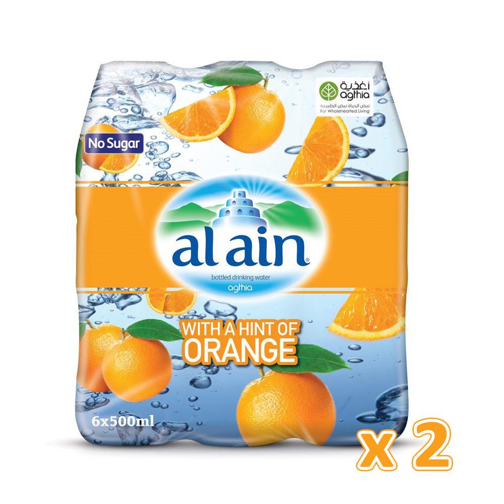 Al Ain Flavoured Water - Orange (12 x 500 ml)