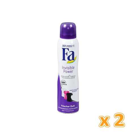 Fa Spray Deodorant - Invisible Power (2 X 150 ml)