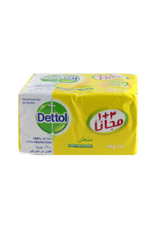 Dettol Fresh Anti-Bacterial Bars (3+1 X 165 gm)