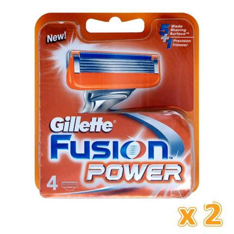 Gillette Fusion Power Cartridge (2 x 4 pack)