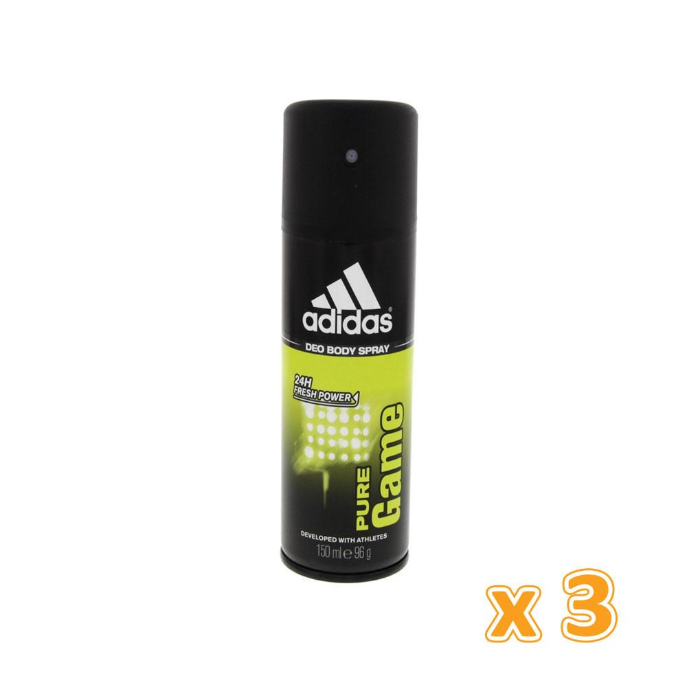 Adidas Pure Game Deodorant  (3 x 150ML)