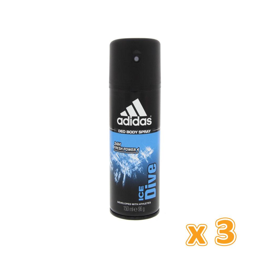 Adidas Ice Dive Deodorant t (3 x 150ML)