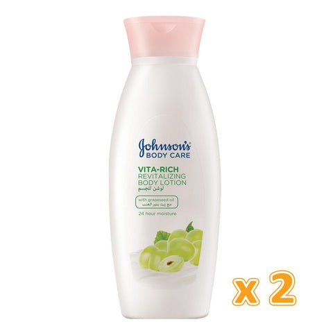 Johnson's Body Care Vita - Rich Revitalizing Body Lotion with Grapeseed Oil (2 x 250ml)