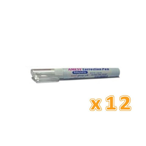 Amest Correction Pen 12ml (1 X 12 Pcs)