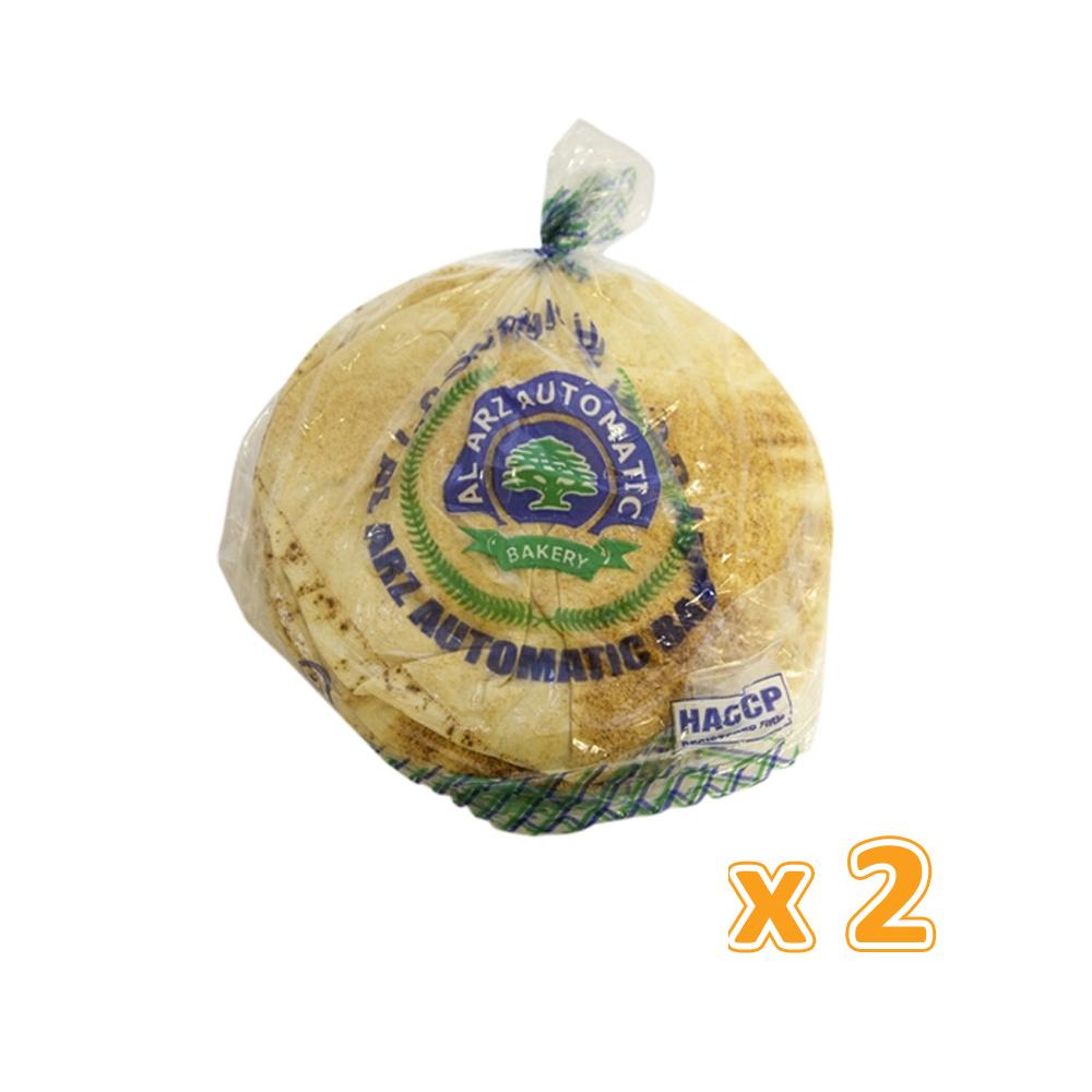 Al Arz Brown Arabic Bread Large 6 Pcs (2 X 530 Gm)