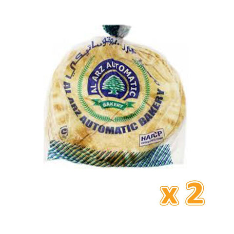 Al Arz White Arabic Bread Large 6 Pcs (2 X 725 Gm)